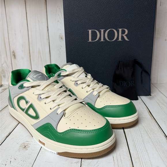 Christian Dior B57 Lace Up Sneaker Grey/Green Sz 43 / 10 - Picture 1 of 16